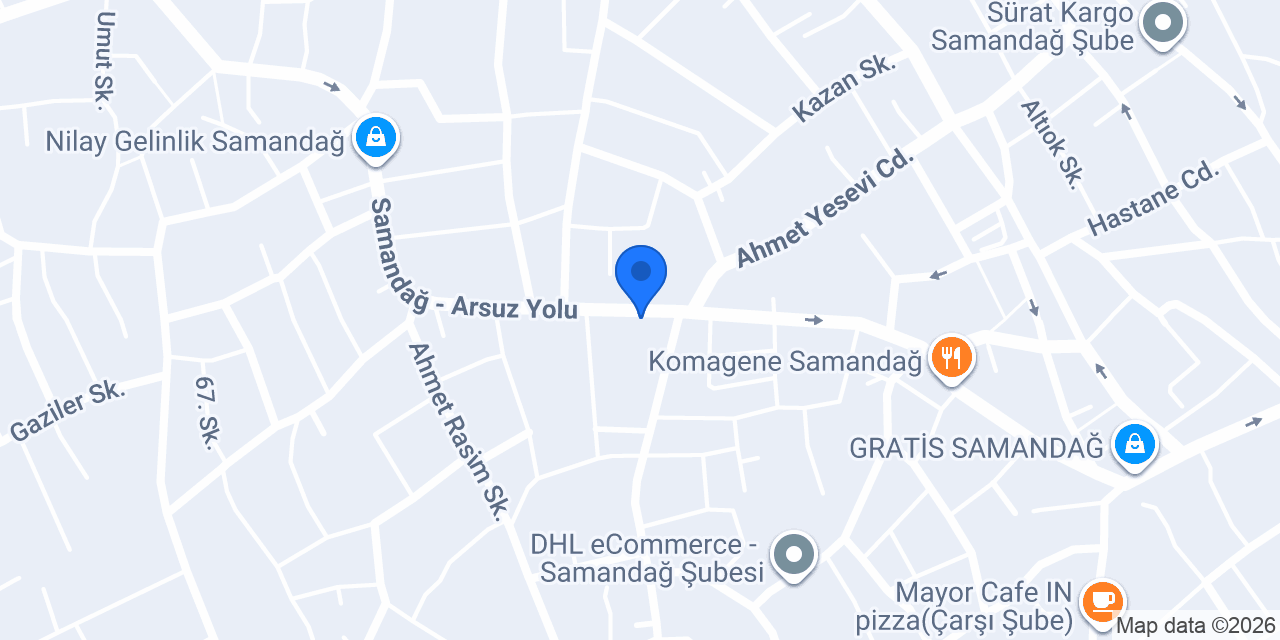 CADDE MARKET SAMANDAĞ konumu