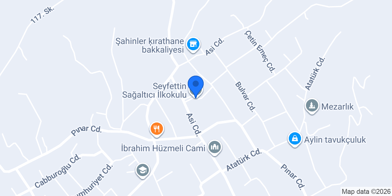 Seyfettin Sağaltıcı İlkokulu konumu