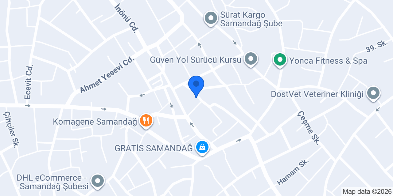Çınar Bayan Terzisi konumu
