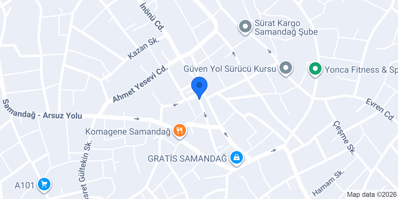 Rıza Vahap Diş Kliniği konumu