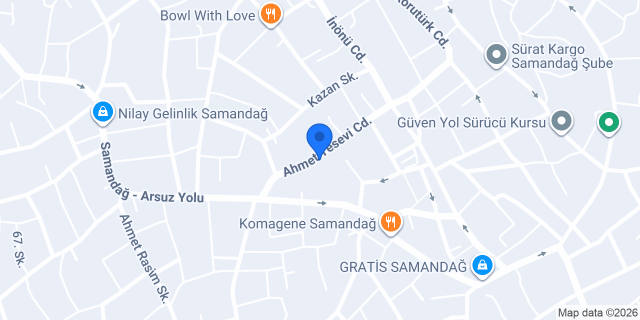 SAMANDAĞ NEŞELİ AYAKLAR BABY SPA VE EBEVEYN MERKEZİ konumu
