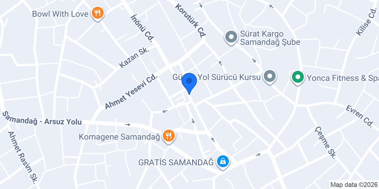 Bosch Yetkili Satıcısı - SÜSLÜ konumu