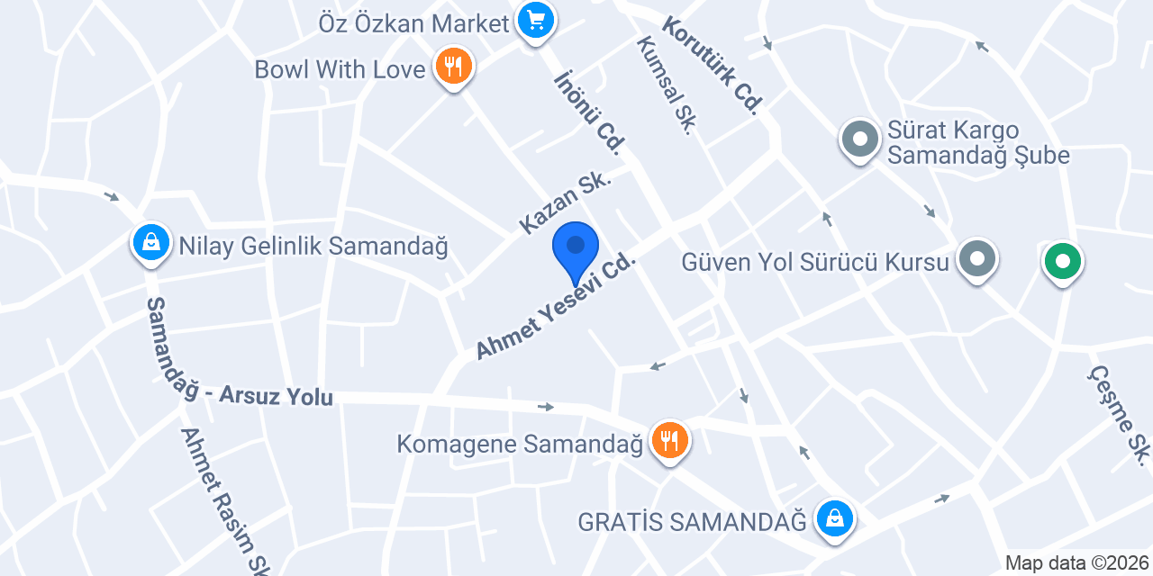 Turunç Abiye ve Dikimevi konumu
