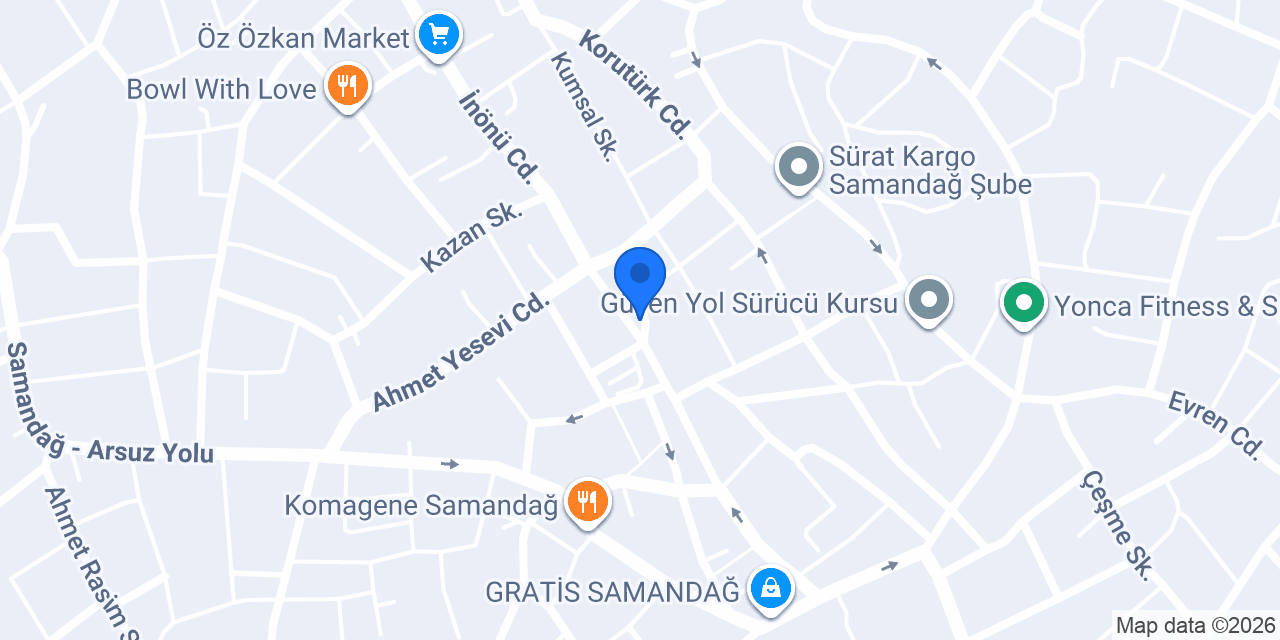 Yücelen Fırını konumu