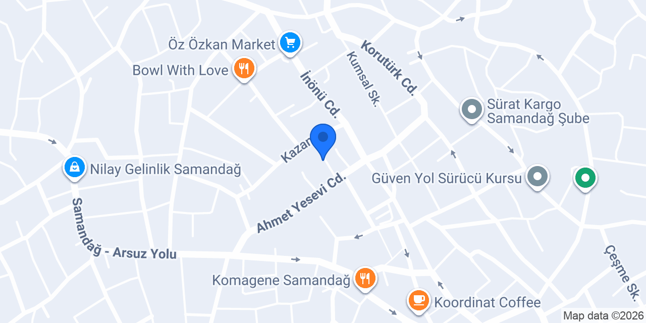 American LIFE Hatay Samandağ konumu