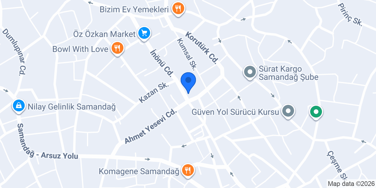 Doğtaş Exclusive Hatay Samandağ konumu