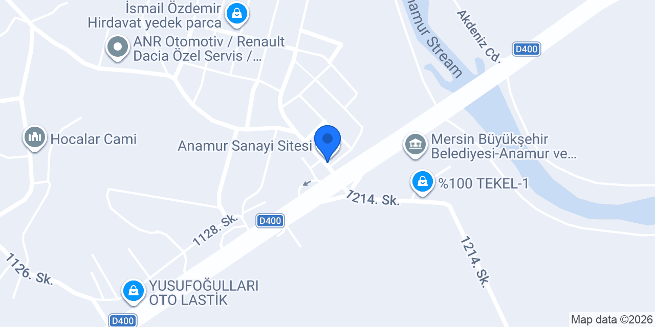 Experix Anamur Oto Ekspertiz konumu