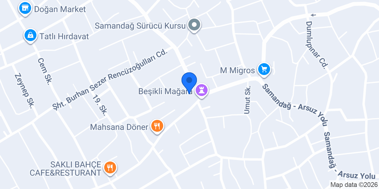 Samandağ 2 Noter konumu