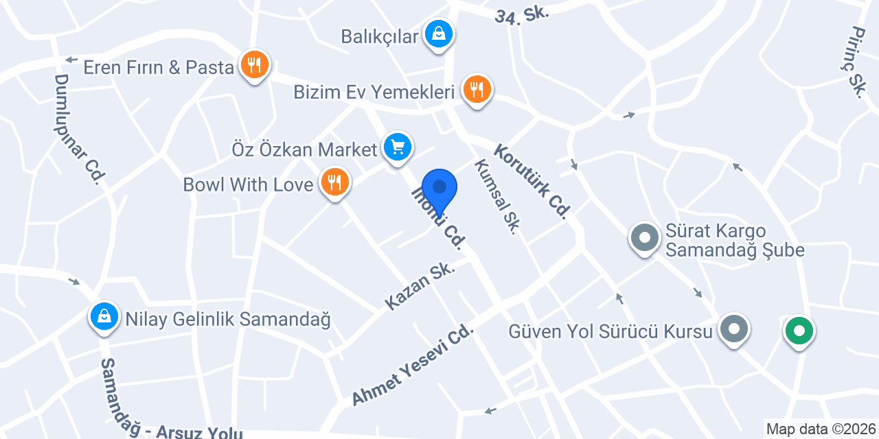 Samandağ taksi metin tekne konumu