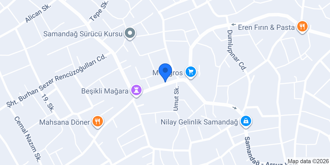 Diş Hekimi Mehtap CAN ABACI konumu