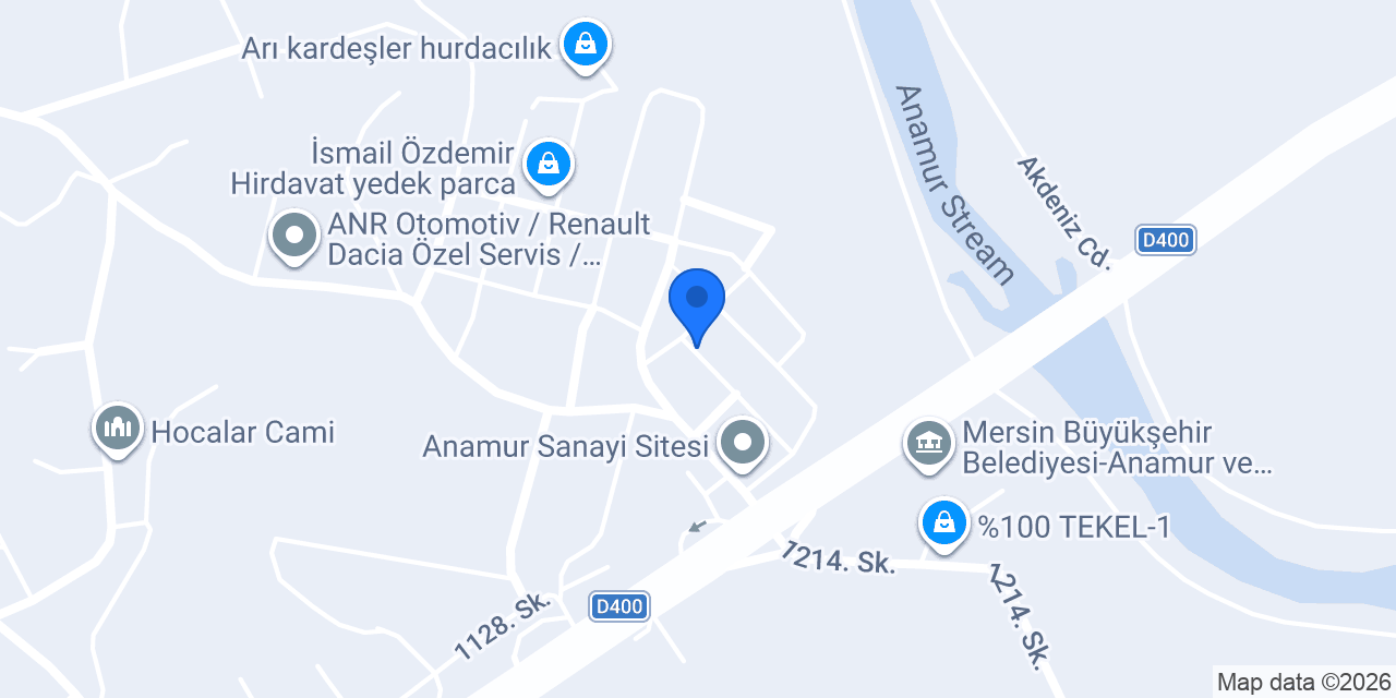 Anamur yedek parça deniz oto konumu