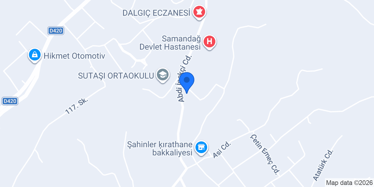 Yeşil bahçe konumu