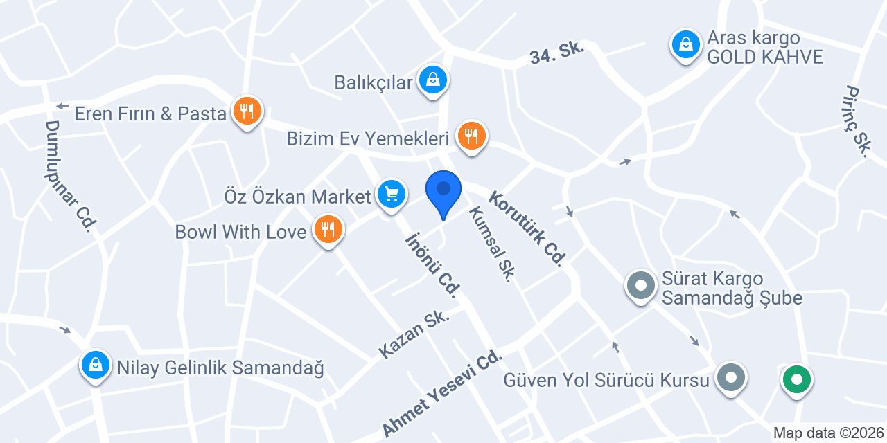 CAFE PERA SAMANDAĞ konumu