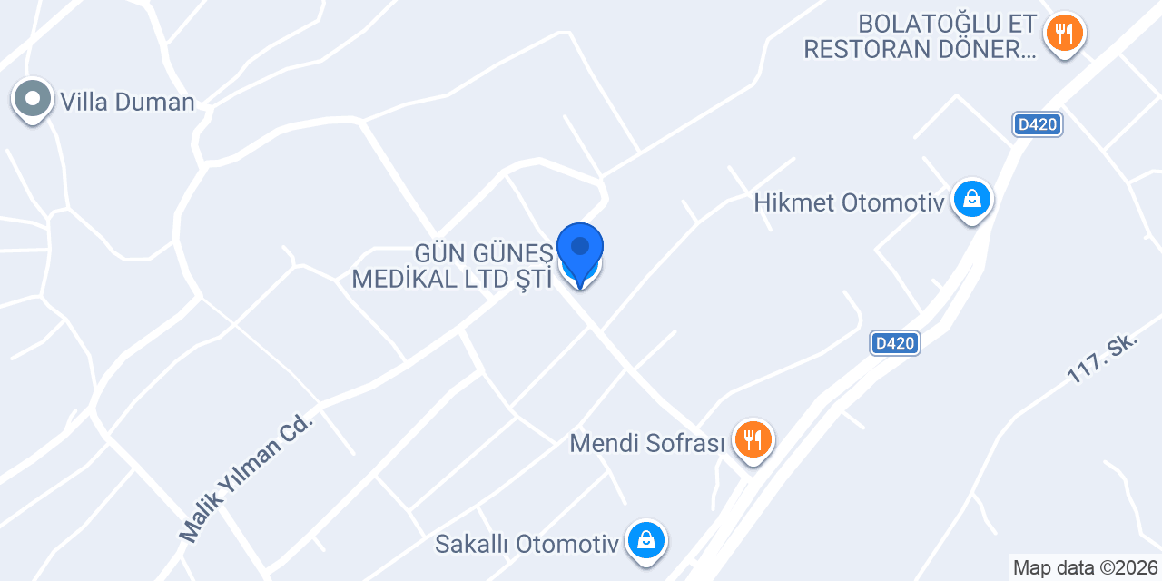 GÜN GÜNEŞ MEDİKAL LTD ŞTİ konumu