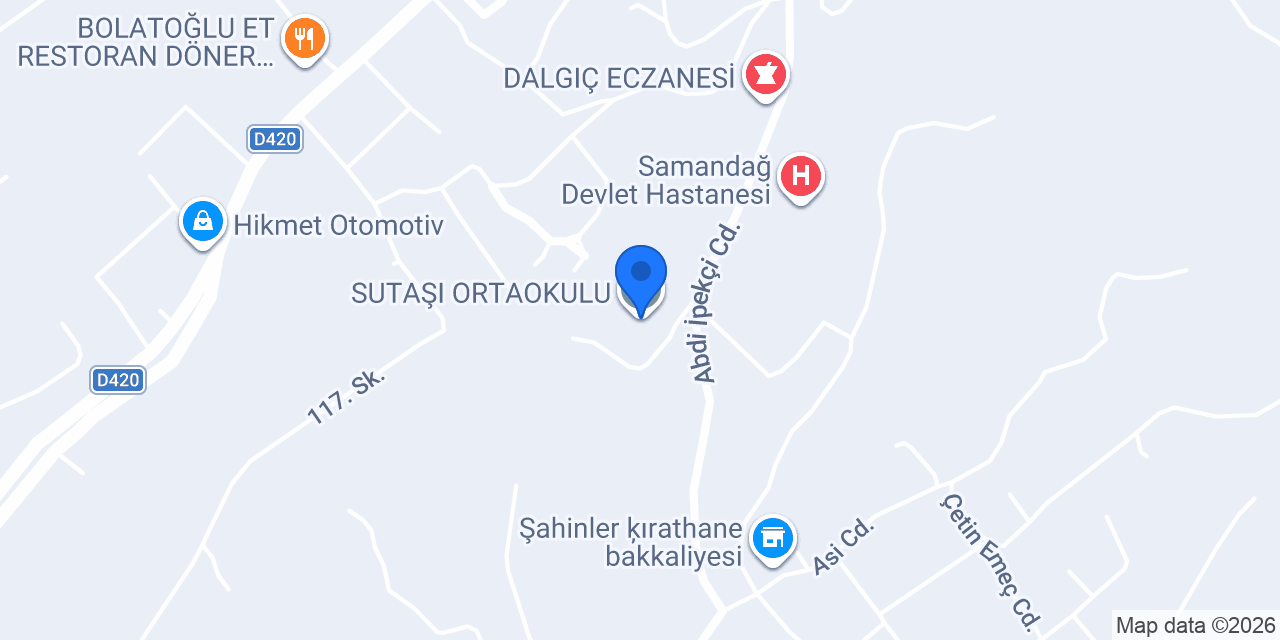 SUTAŞI ORTAOKULU konumu