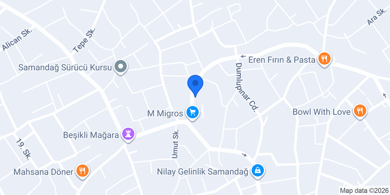 Derin Berberim erkek kuaförü konumu