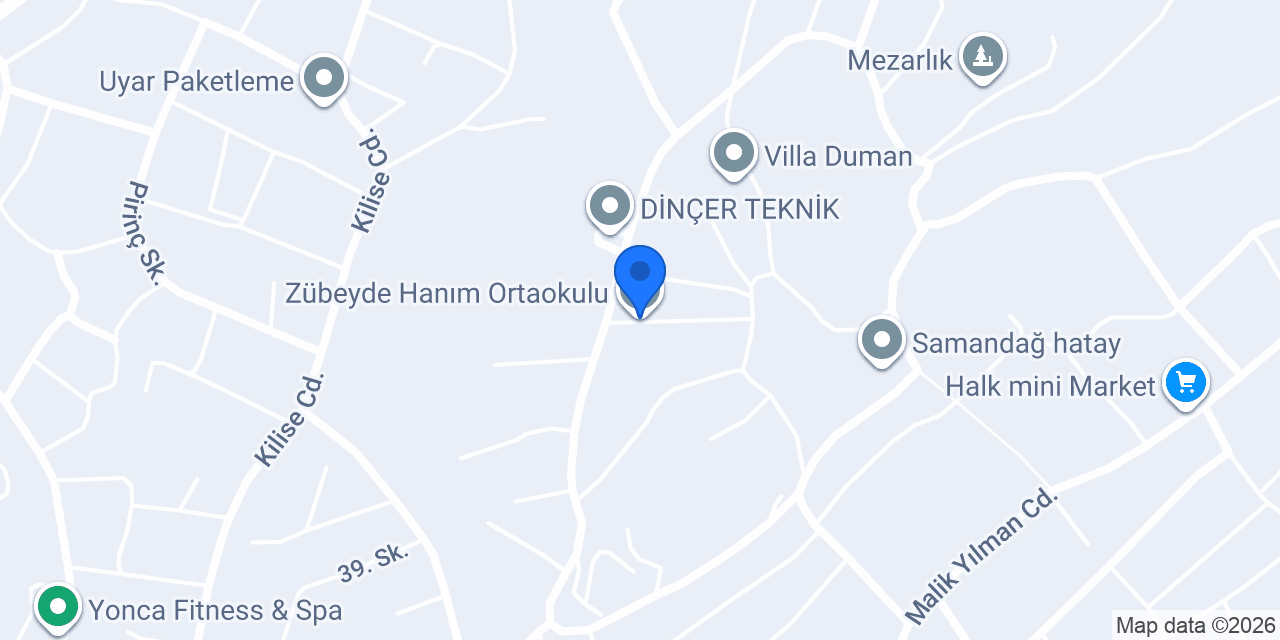 Zübeyde Hanım Ortaokulu konumu