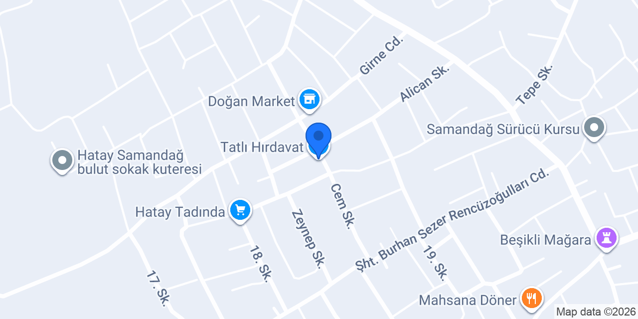 Tatlı Hırdavat konumu