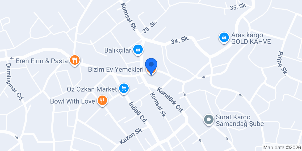 Bizim Ev Yemekleri konumu