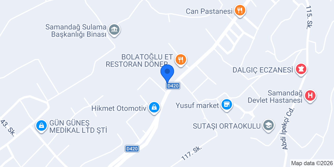 Hatay Okyanus Home konumu