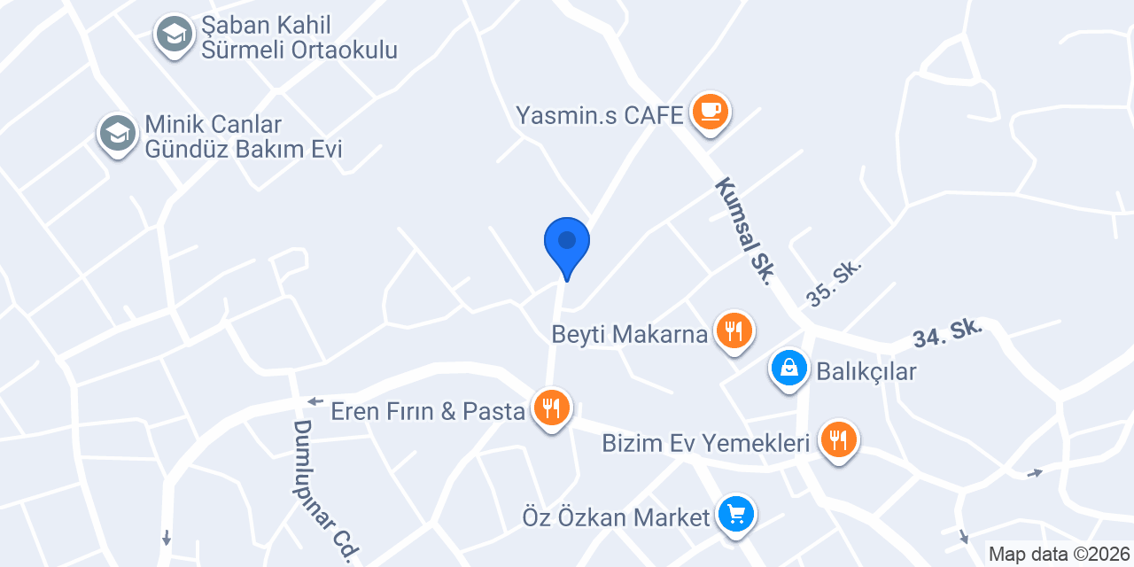 Twenty tekel ve nargile malzemeleri konumu