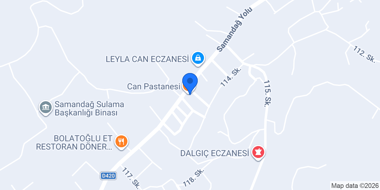 Can Pastanesi konumu