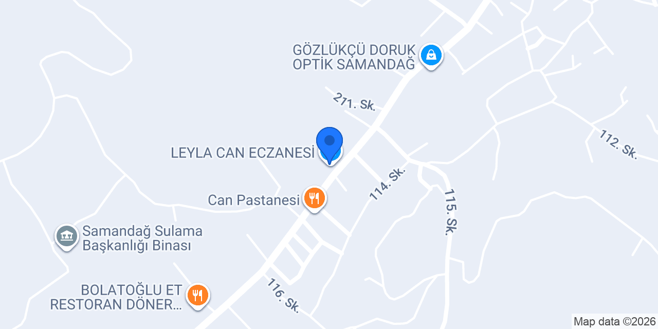 LEYLA CAN ECZANESİ konumu