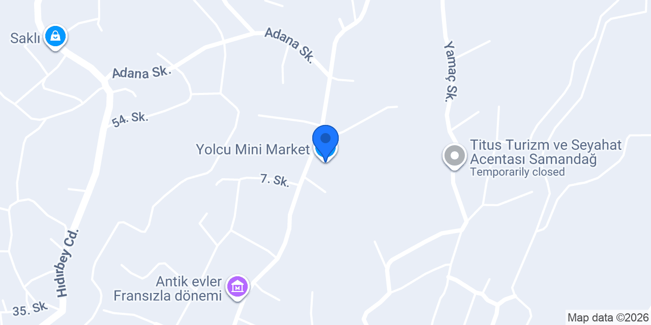 Yolcu Mini Market konumu