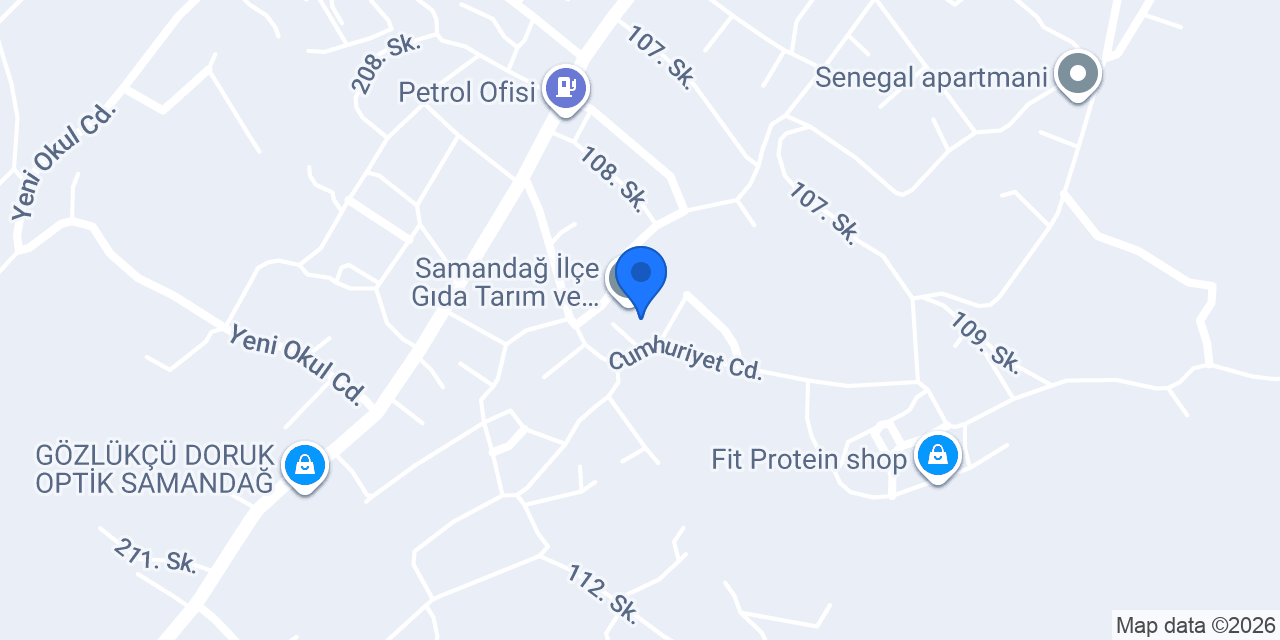 Samandağ İlçe Gıda Tarım ve Hayvancılık Müdürlüğü konumu