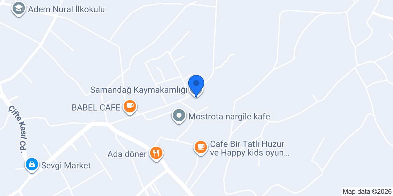 Samandağ Kaymakamlığı konumu