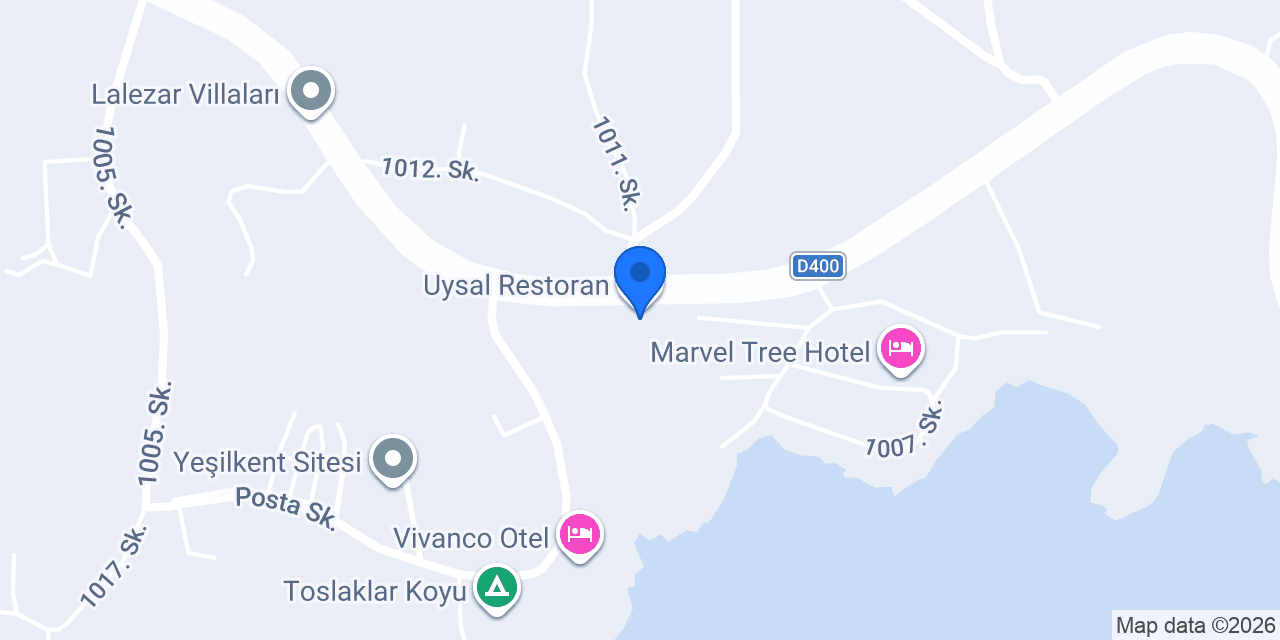 Uysal Restoran konumu
