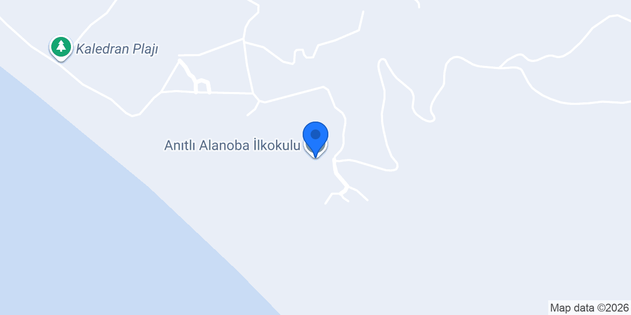 Anıtlı Alanoba İlkokulu konumu