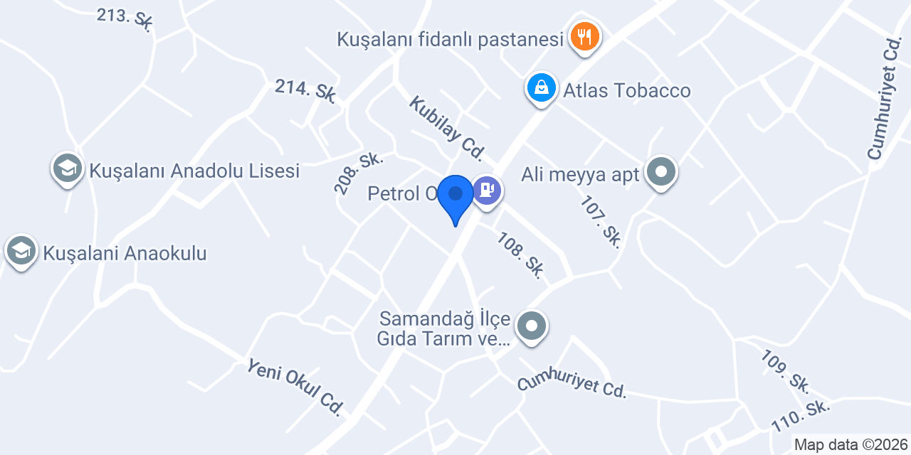 Kusalani İlkokulu konumu