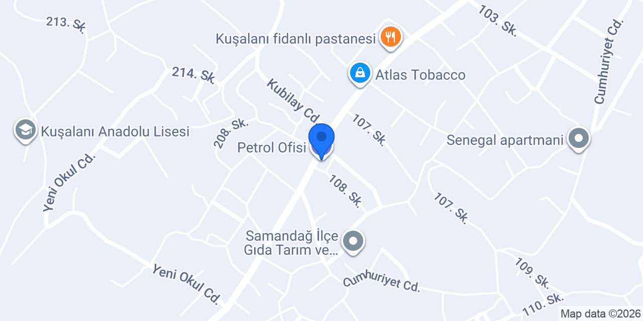 Petrol Ofisi konumu