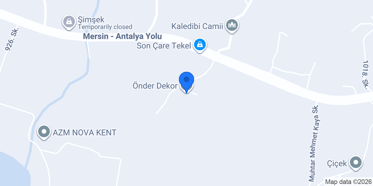 Önder Dekor konumu