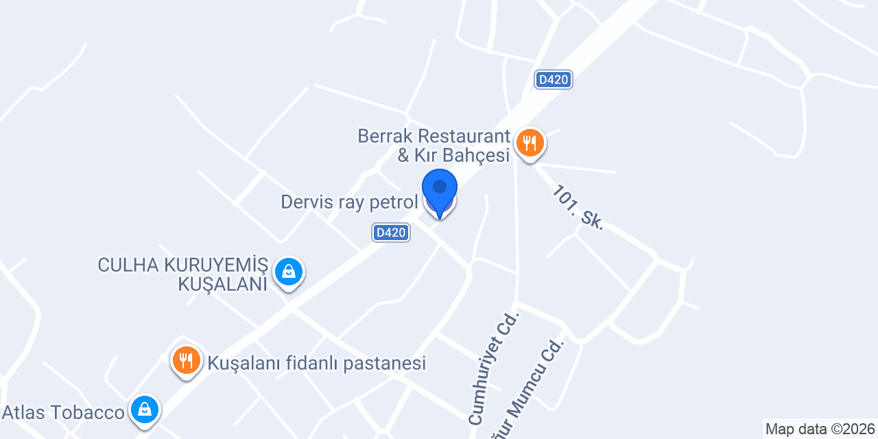 Dervis ray petrol konumu