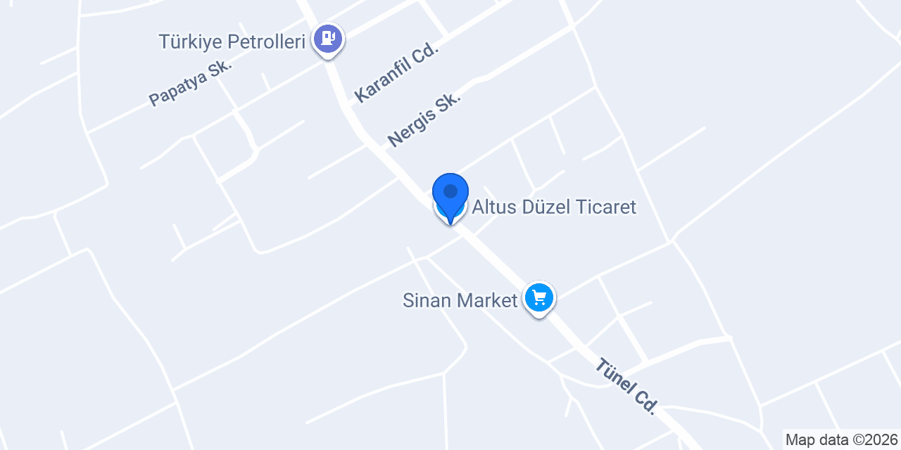 Altus Düzel Ticaret konumu