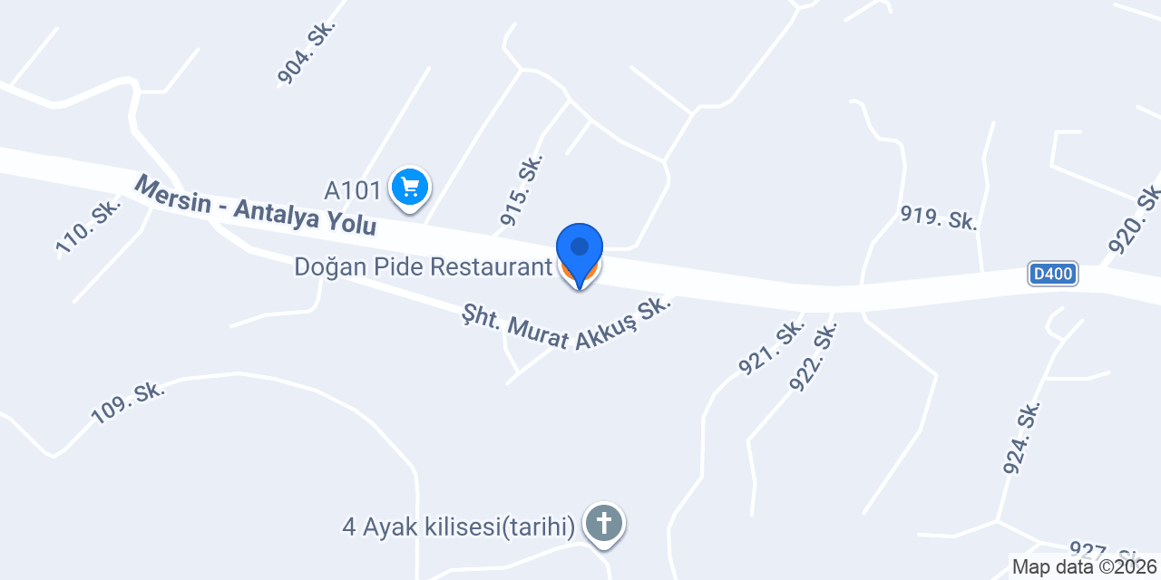Doğan Pide Restaurant konumu