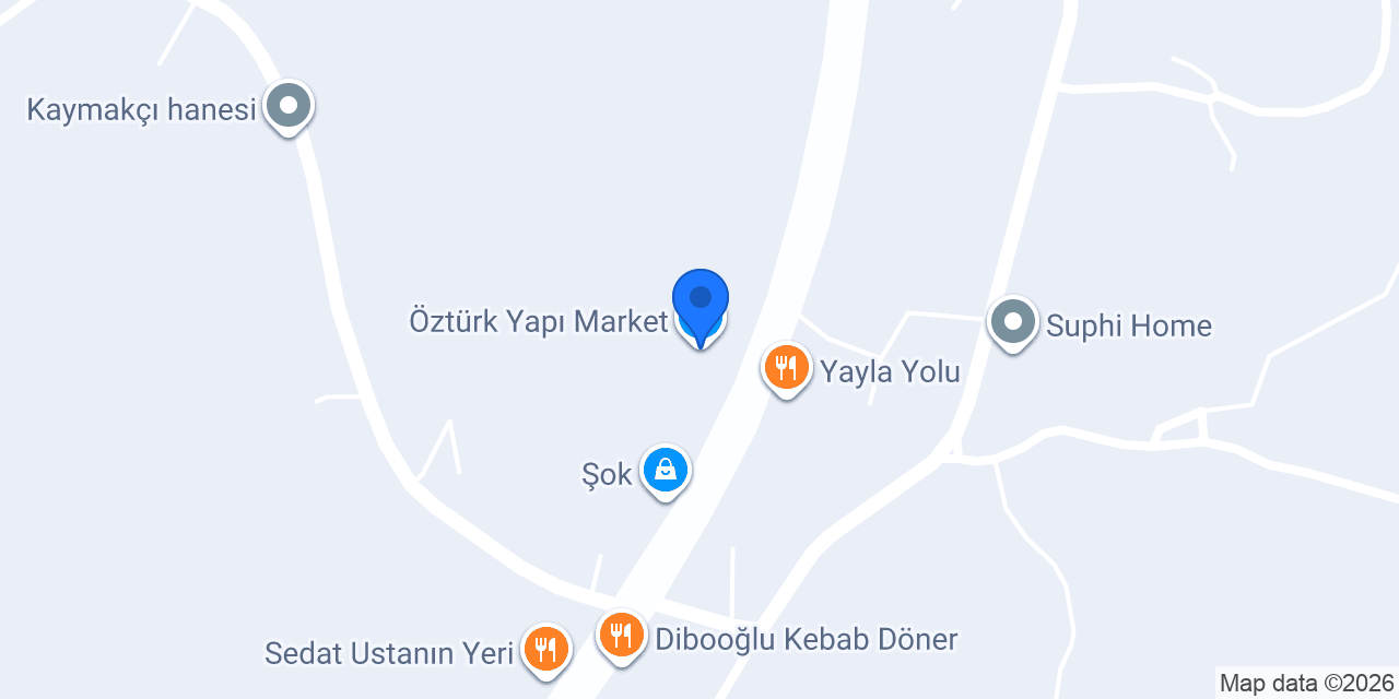 Öztürk Yapı Market konumu