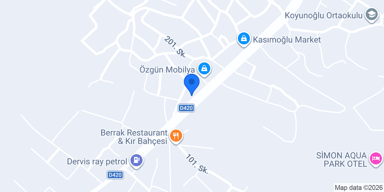 Özgün Auto konumu