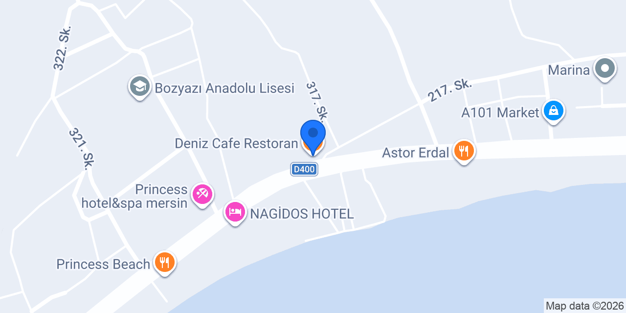 Deniz Cafe Restoran konumu
