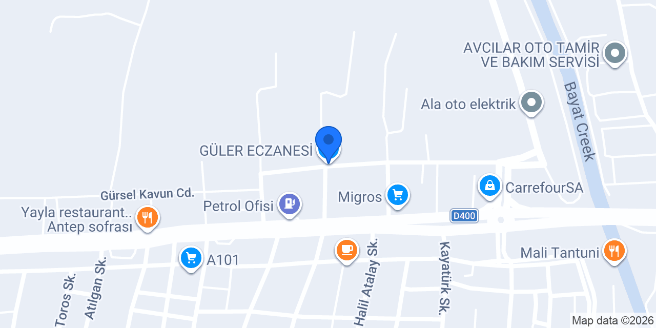 GÜLER ECZANESİ konumu