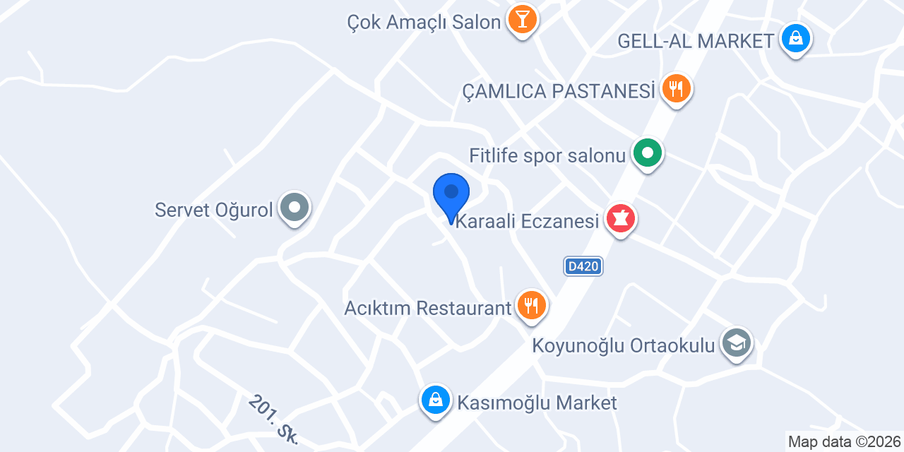 Samandağ Koyunoğlu Aile Sağlık Merkezi konumu