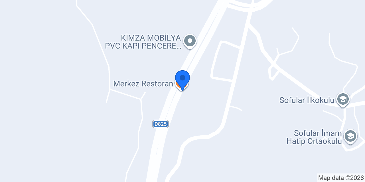 Merkez Restoran konumu