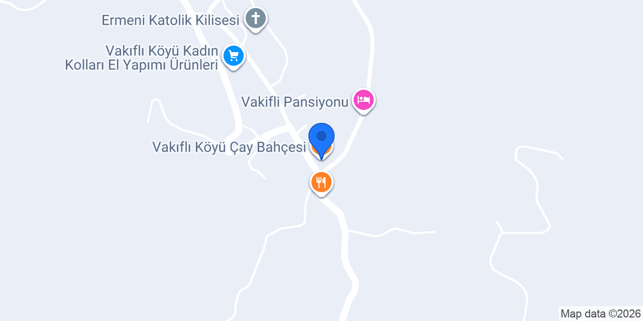 Vakıflı Köyü Çay Bahçesi konumu