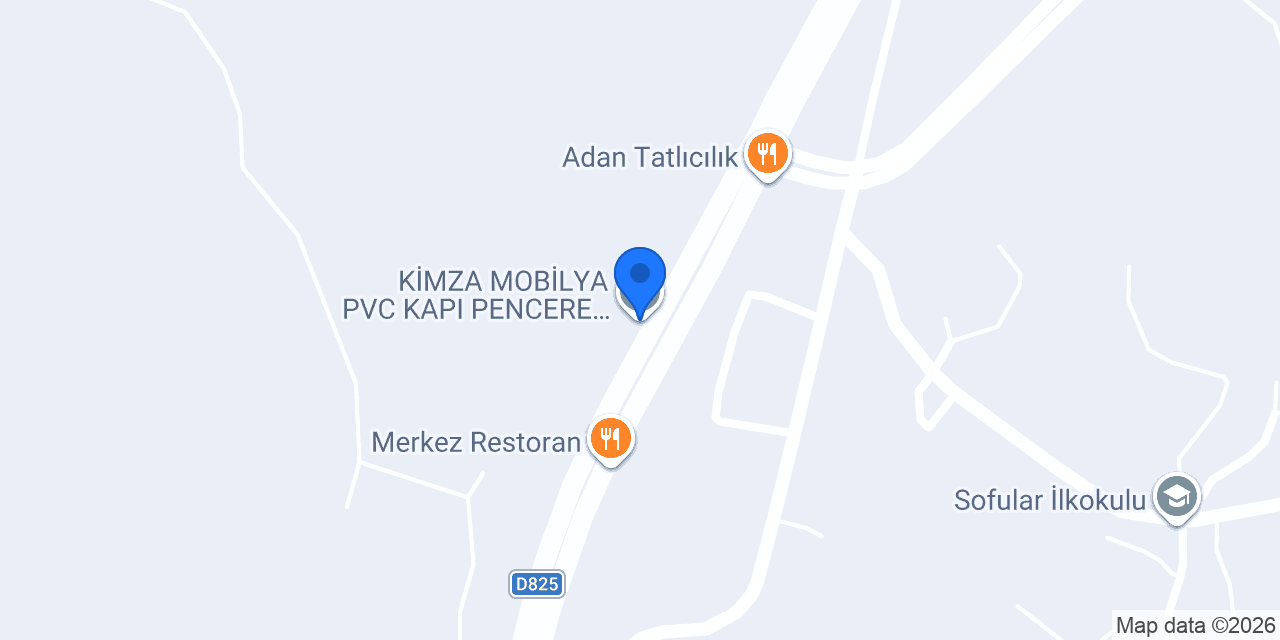 KİMZA MOBİLYA PVC KAPI PENCERE SİSTEMLERİ konumu