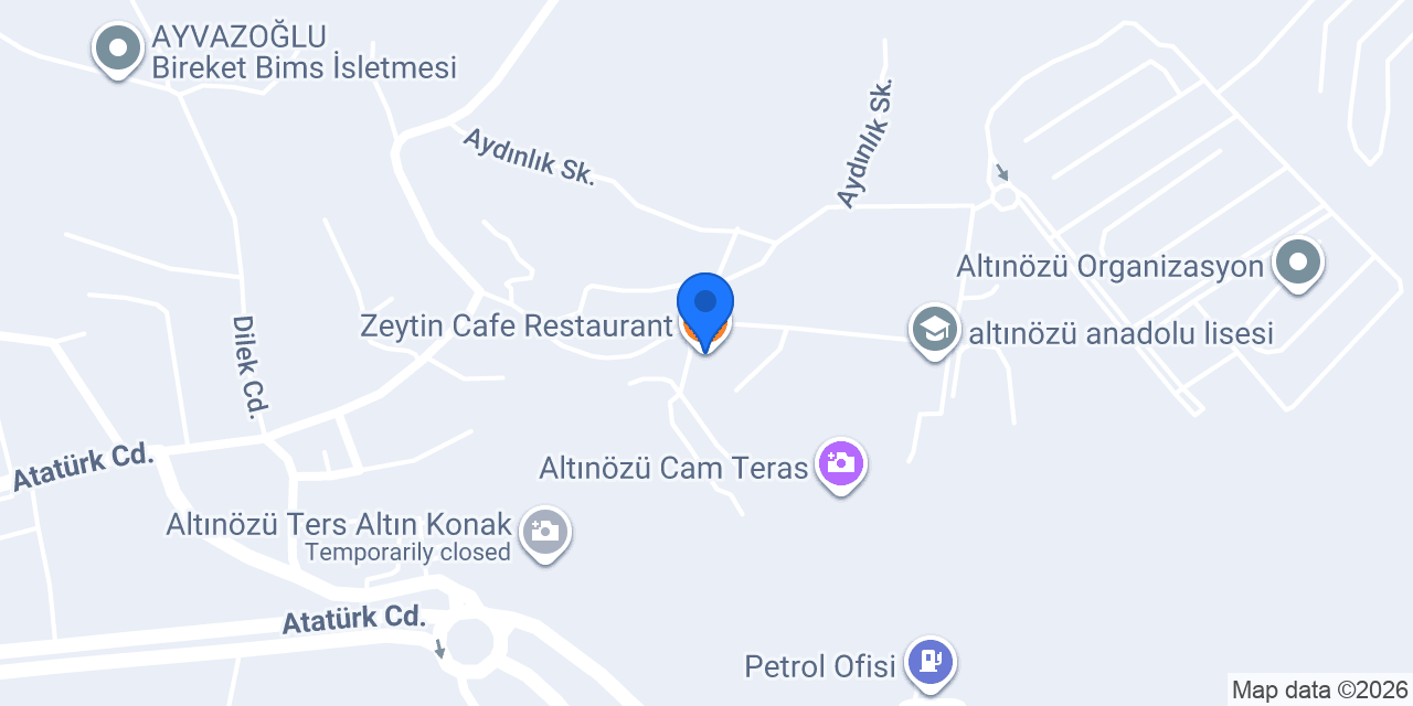 Zeytin Cafe Restaurant konumu