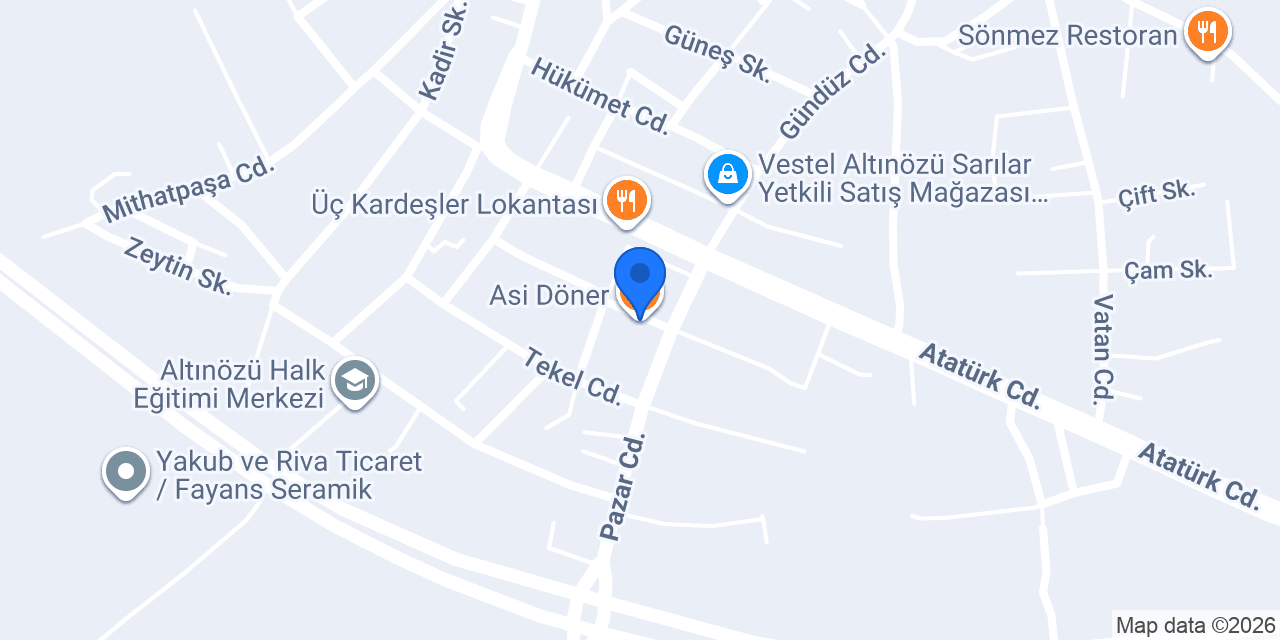 Asi Döner konumu