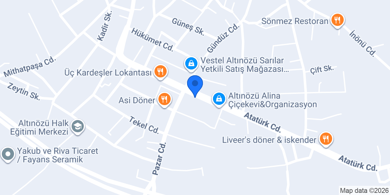 Kuşçular Kebap Salonu konumu