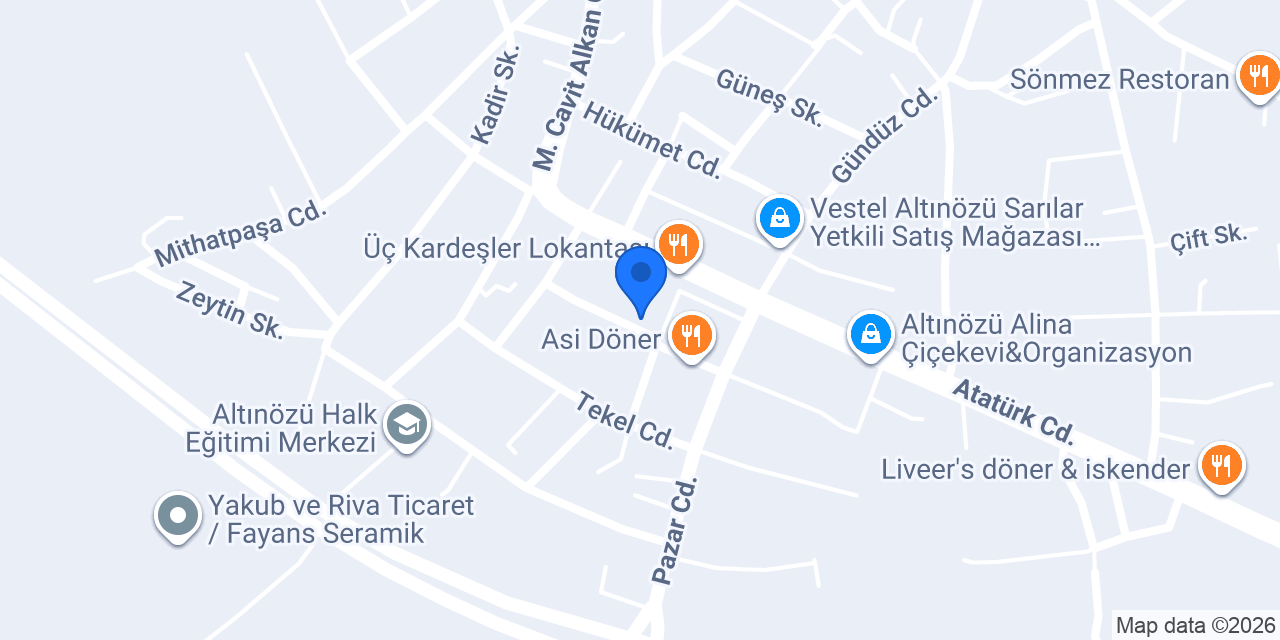 Köftenin Özü konumu